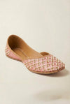 Hand-Embellished Blush Pink Pearl Jutti