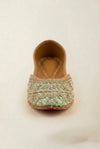 Mint Green Embellished Jutti