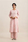 Premium Blush Pink Chikankari Embroidered Kurta