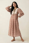 Sienna Mixed-Print Smock